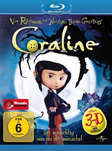 Coraline (2D- + 3D-Version des Films inkl. vier 3D-Brillen)