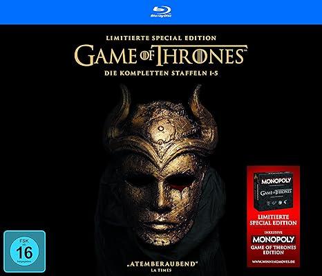 Game of Thrones Staffel 1-5 Collector's Edition (Digipack + Fotobuch + Bonusdisc + Game of Thrones Monopoly)