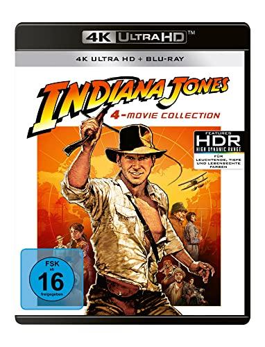 Indiana Jones - 4-Movie Collection (4 4K Ultra HDs) + (4 Blu-rays) + (Bonus Blu-ray)