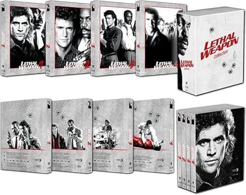 LETHAL WEAPON 1-4 COLLECTION (5 Blu-Rays + 3 DVDs) - Cover B - Mediabook - Limited 666 Edition im Schuber