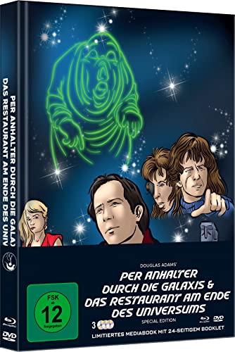 Per Anhalter durch die Galaxis & Das Restaurant am Ende des Universums - Mediabook - Cover A - Limited Edition auf 333 Stück (+ DVD)