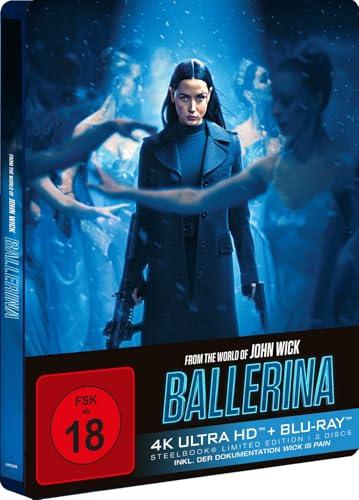 Ballerina - Exklusiv Uncut Steelbook Edition inkl. Wick is Pain 3 Disc(+ Blu-ray)