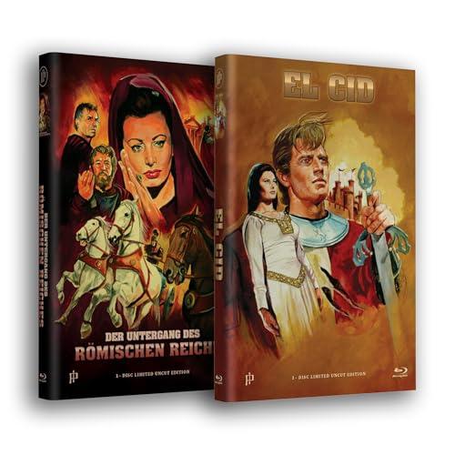 EL CID / DER UNTERGANG DES RÖMISCHEN REICHES - 2 x große Hartbox - Cover A (Blu-ray + Blu-ray) Limited 50 Edition – Uncut