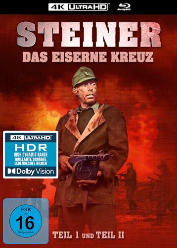Steiner - Das Eiserne Kreuz - Teil 1+2 - 4-Disc Limited Edition Mediabook (4K Ultra HD / 2 Blu-rays / Bonus-Blu-ray)