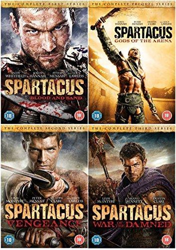 Spartacus: The Complete Season DVD Collection : Spartacus: Blood And Sand Season 1 / Spartacus: Gods of the Arena / Spartacus - Vengeance / Spartacus:War of the Damned Extras by Liam McIntyre