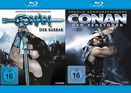 Conan 1 - Der Barbar + Conan 2 - Der Zerstörer - Arnold Schwarzenegger - Conan Collection im Set (2 Blu-ray)