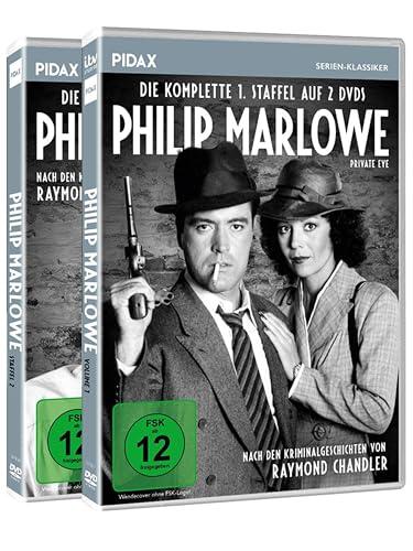 Philip Marlowe Staffel 1 & 2 - 11 Episoden TV-Krimiserie nach Raymond Chandler mit Powers Boothe - Krimi-Klassiker im Noir-Stil Los Angeles - Mit Bonusmaterial inkl. Bonusfilm