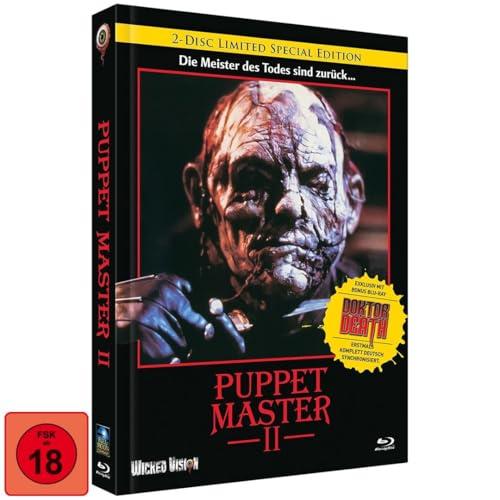 Puppet Master 2 / Puppet Master: Doktor Death (2-Disc Mediabook Double Feature) (2-Disc Blu-ray-Set) Cover C - Limitiert auf 222 Stück (Blu-ray+Bonus-Bluray)