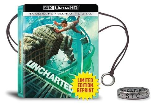 Uncharted (Limited Edition Steelbook) [4K UHD + Blu-ray + Digital] [Region Free]